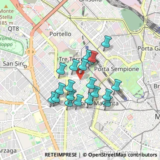 Mappa Via Luca della Robbia, 20100 Milano MI, Italia (0.6965)