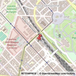 Mappa Via Giuseppe Revere, 16, 20123 Milano, Milano (Lombardia)
