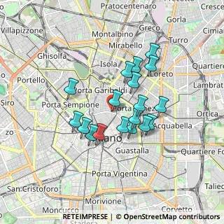 Mappa Via Marco de Marchi, 20121 Milano MI, Italia (1.39833)