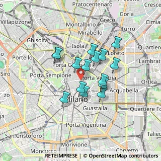 Mappa Via Marco de Marchi, 20121 Milano MI, Italia (1.30133)