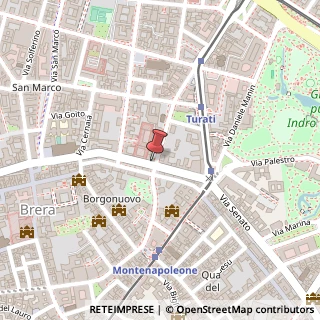 Mappa Via Fatebenefratelli, 13, 20121 Milano, Milano (Lombardia)