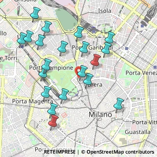 Mappa Piazza Marengo, 20121 Milano MI, Italia (1.0965)