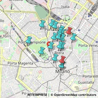 Mappa Piazza Marengo, 20121 Milano MI, Italia (0.7145)