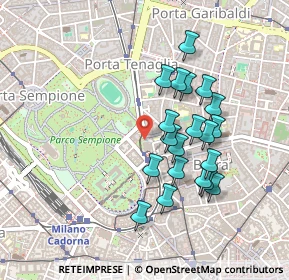 Mappa Piazza Marengo, 20121 Milano MI, Italia (0.4075)