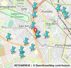 Mappa Via Spagnoletto, 20149 Milano MI, Italia (1.13333)