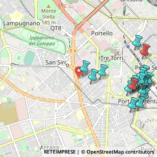 Mappa Via Spagnoletto, 20149 Milano MI, Italia (1.481)