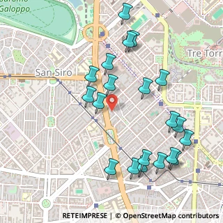 Mappa Via Spagnoletto, 20149 Milano MI, Italia (0.5535)