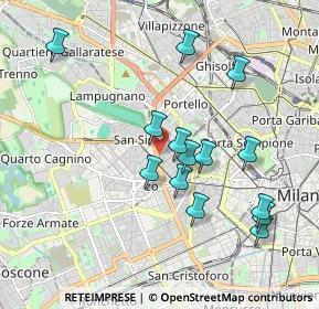 Mappa Via Spagnoletto, 20149 Milano MI, Italia (1.85357)