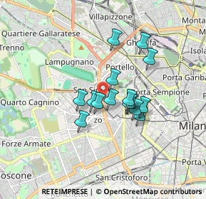 Mappa Via Spagnoletto, 20149 Milano MI, Italia (1.23333)