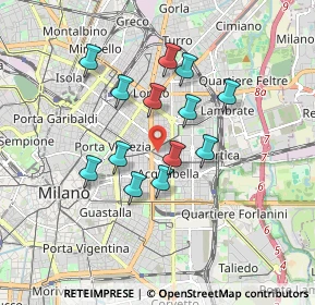 Mappa Via Filippo Juvara, 20129 Milano MI, Italia (1.44538)