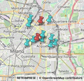 Mappa Via Filippo Juvara, 20129 Milano MI, Italia (1.12429)