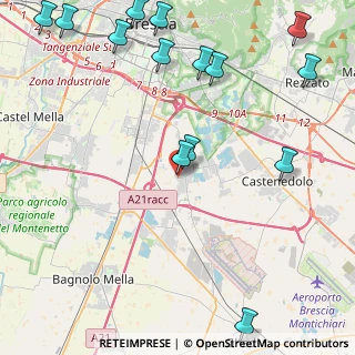 Mappa Via Gerolamo Rovetta, 25010 Borgosatollo BS, Italia (5.96857)