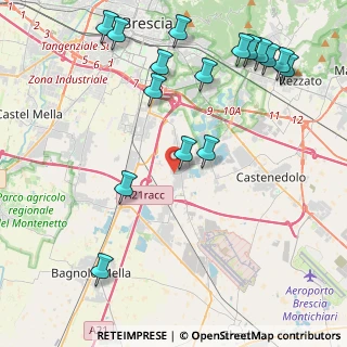 Mappa Via Gerolamo Rovetta, 25010 Borgosatollo BS, Italia (5.17625)