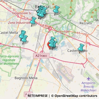 Mappa Via Gerolamo Rovetta, 25010 Borgosatollo BS, Italia (4.8405)
