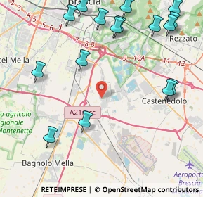 Mappa Via Gerolamo Rovetta, 25010 Borgosatollo BS, Italia (5.4725)