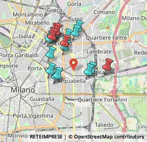 Mappa Largo Río De Janeiro Angolo, 20133 Milano MI, Italia (1.5365)