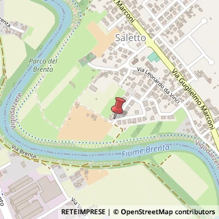 Mappa Piazzale Galileo Galilei, 28, 35010 Saletto PD, Italia, 35010 Vigodarzere, Padova (Veneto)