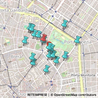 Mappa Porta Nuova, 20121 Milano MI, Italia (0.389)