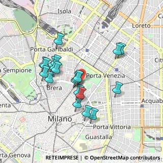 Mappa Porta Nuova, 20121 Milano MI, Italia (0.8155)