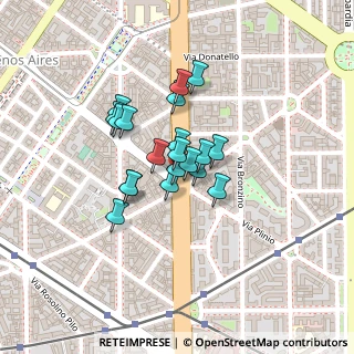 Mappa Viale Abruzzi, 20133 Milano MI, Italia (0.142)