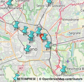 Mappa Viale Abruzzi, 20133 Milano MI, Italia (4.94857)