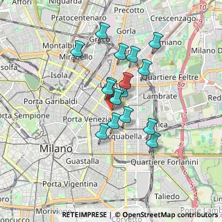 Mappa Viale Abruzzi, 20133 Milano MI, Italia (1.39125)