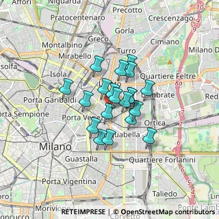 Mappa Viale Abruzzi, 20133 Milano MI, Italia (1.091)