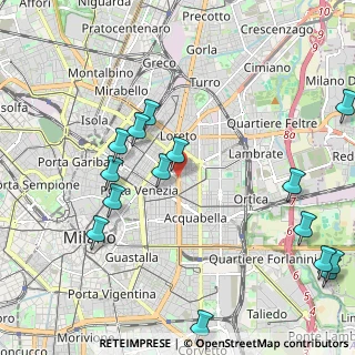 Mappa Viale Abruzzi, 20133 Milano MI, Italia (2.59)