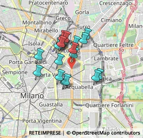 Mappa Viale Abruzzi, 20133 Milano MI, Italia (1.246)