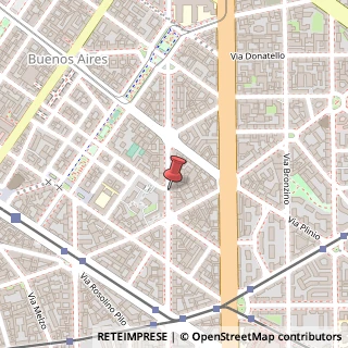 Mappa Via Bartolomeo Eustachi,  25, 20129 Milano, Milano (Lombardia)