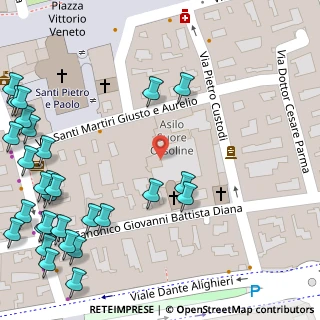 Mappa Via C. Diana, 28066 Galliate NO, Italia (0.08276)