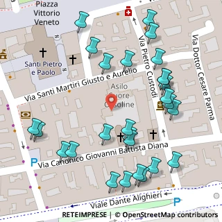 Mappa Via Diana Canonico, 28066 Galliate NO, Italia (0.07593)