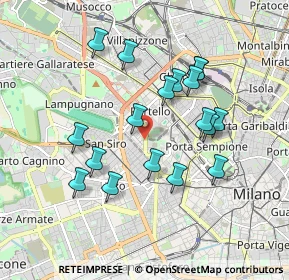 Mappa Piazzale Arduino, 20149 Milano MI, Italia (1.69889)