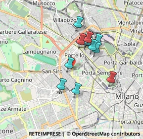 Mappa Piazzale Arduino, 20149 Milano MI, Italia (1.43909)