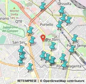 Mappa Piazzale Arduino, 20149 Milano MI, Italia (1.1525)