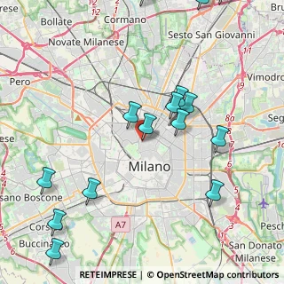 Mappa Moscova, 20121 Milano MI, Italia (5.37563)