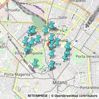 Mappa Corso Garibaldi, 20124 Milano MI, Italia (0.765)