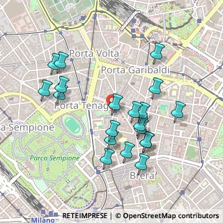 Mappa Corso Garibaldi, 20124 Milano MI, Italia (0.469)