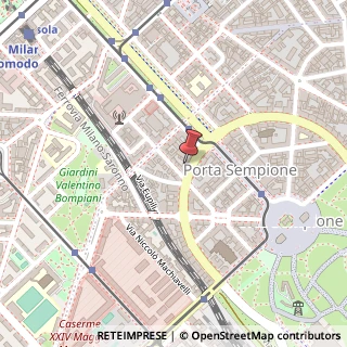 Mappa Via Antonio Canova, 33, 20145 Milano, Milano (Lombardia)
