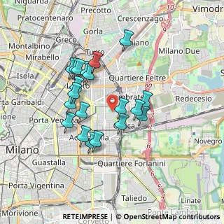 Mappa Via Camillo Golgi, 20133 Milano MI, Italia (1.5455)