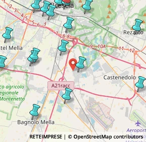 Mappa Via Giovanni Brodolini, 25010 Borgosatollo BS, Italia (5.872)