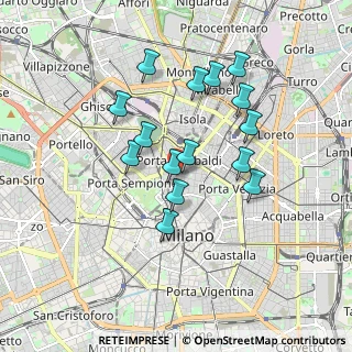 Mappa Via Lovanio, 20121 Milano MI, Italia (1.55667)