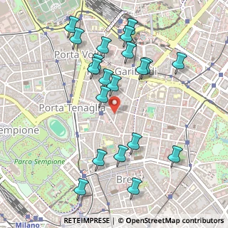 Mappa Via Lovanio, 20121 Milano MI, Italia (0.5315)