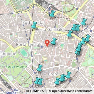Mappa Via Lovanio, 20121 Milano MI, Italia (0.7355)