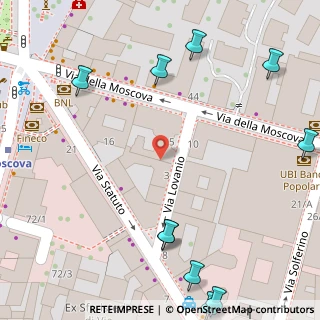 Mappa Via Lovanio, 20121 Milano MI, Italia (0.1335)