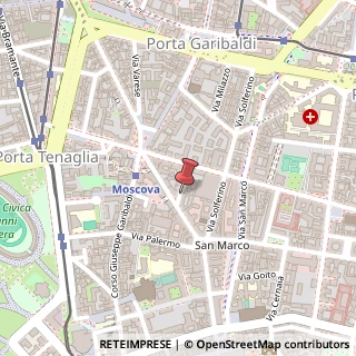 Mappa Via Lovanio, 4, 20121 Milano, Milano (Lombardia)
