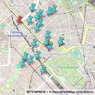 Mappa Arco Della Pace, 20154 Milano MI, Italia (0.5075)