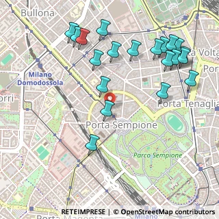 Mappa Arco Della Pace, 20154 Milano MI, Italia (0.6025)