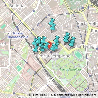 Mappa Arco Della Pace, 20154 Milano MI, Italia (0.2755)