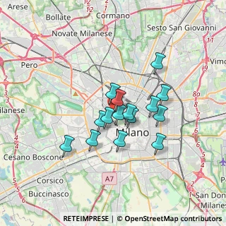 Mappa Via G.F. Piermarini, 20145 Milano MI, Italia (2.55467)